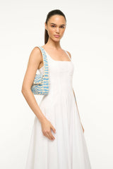 TOMMY BEADED BAG LIGHT BLUE CREAM
