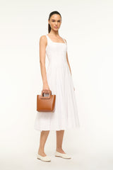 MINI SHIRLEY LEATHER BAG SADDLE