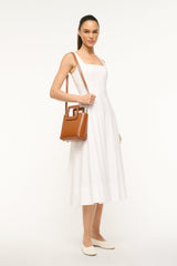 MINI SHIRLEY LEATHER BAG SADDLE