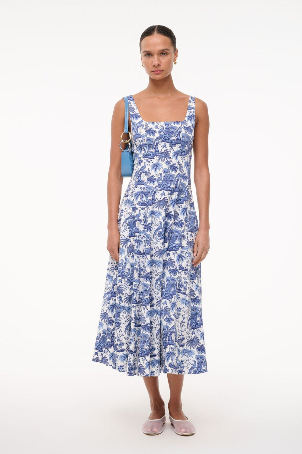 WELLS DRESS CHINA BLUE TOILE