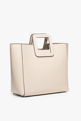 SHIRLEY LEATHER TOTE BAG CREAM
