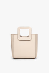 MINI SHIRLEY LEATHER BAG CREAM