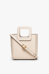 MINI SHIRLEY LEATHER BAG CREAM