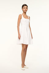 MINI WELLS DRESS WHITE