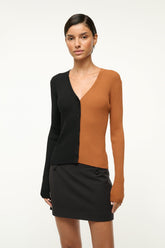 CARGO SWEATER TAN BLACK