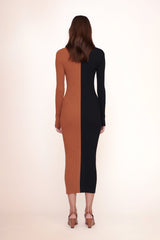 SHOKO SWEATER TAN BLACK