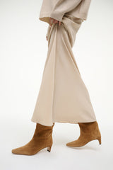 WESTERN WALLY BOOT TAN SUEDE