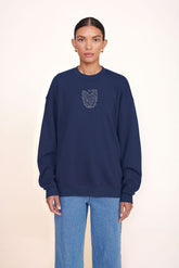 CUSTOM x C.BONZ OVERSIZED SWEATSHIRT NAVY