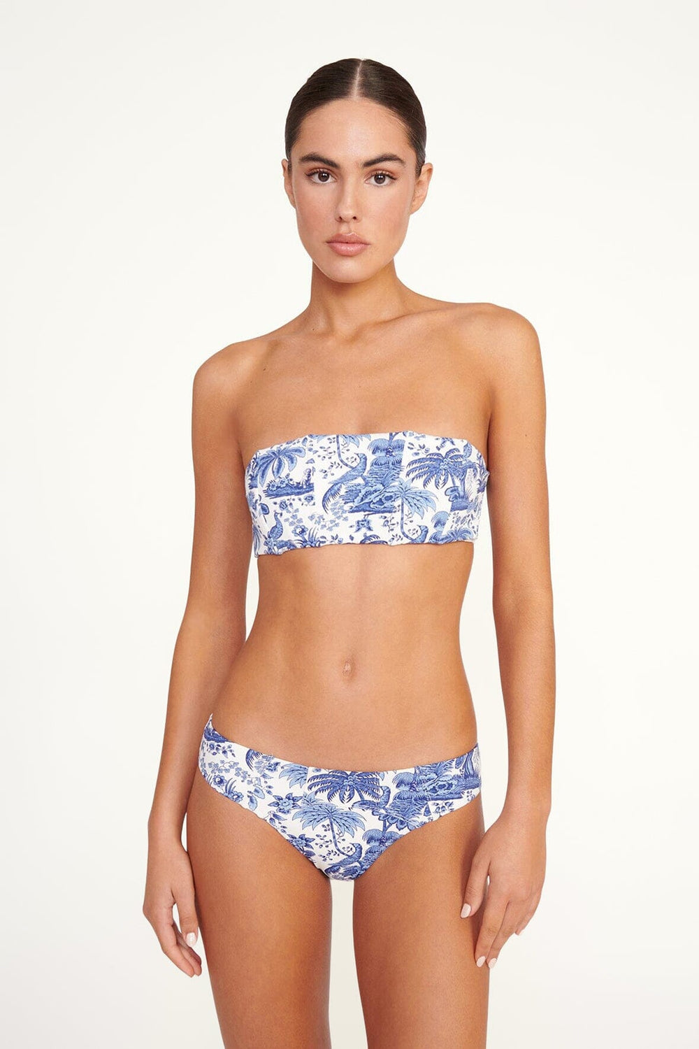 MALA BIKINI TOP BLUE TOILE