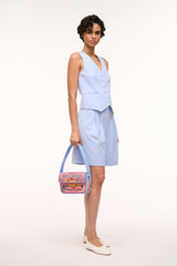 TOMMY BEADED BAG STAUDINES PINK