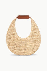 MOON RAFFIA BAG NATURAL TAN