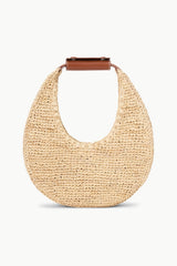 MOON RAFFIA BAG NATURAL TAN