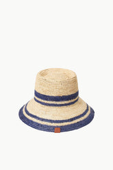 RITA BUCKET HAT NATURAL NAVY