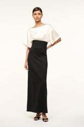 GARNET DRESS IVORY BLACK