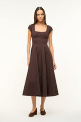 SHORT SLEEVE WELLS DRESS EARTH