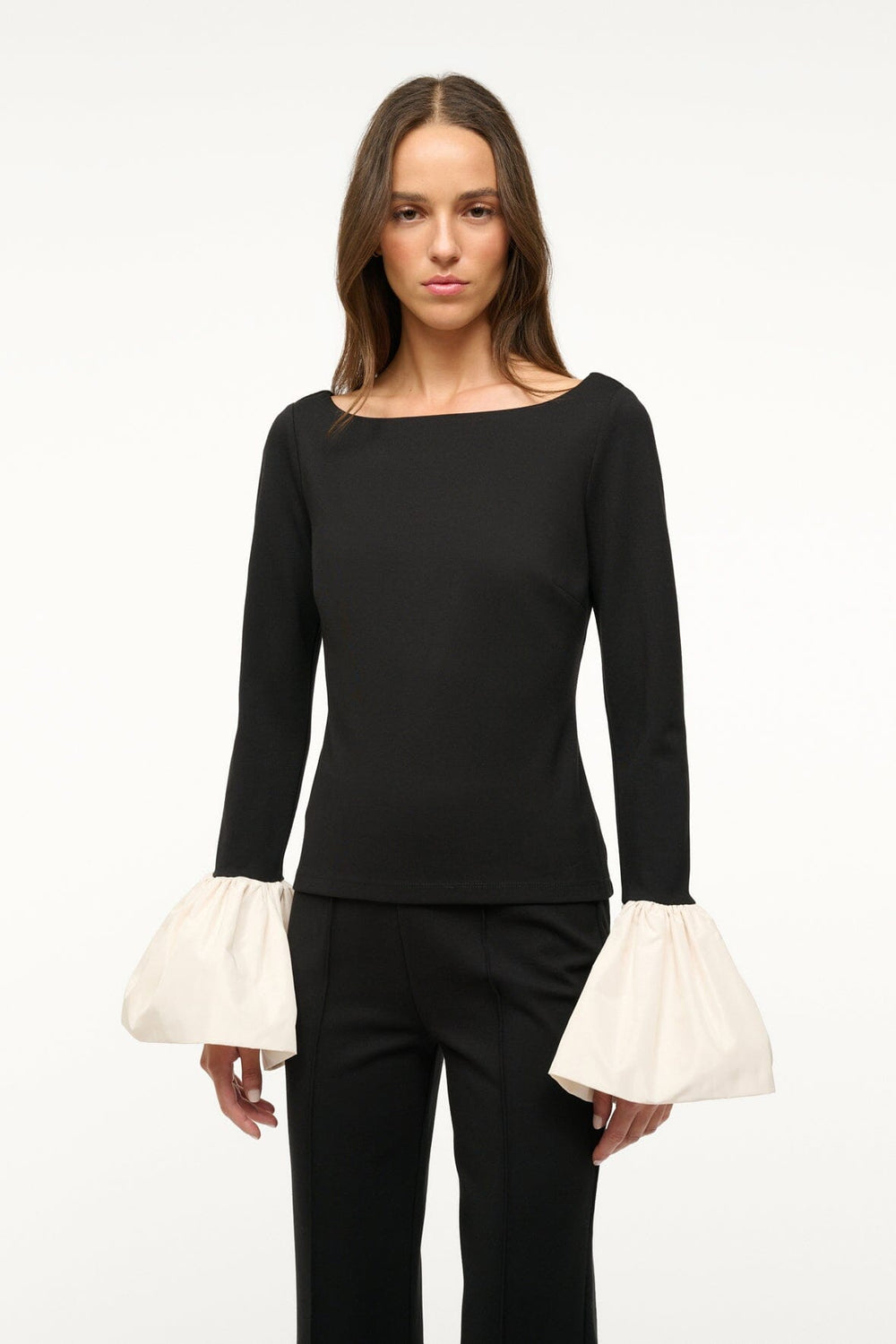 PAIGE TOP BLACK IVORY