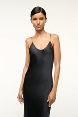 MILNER SILK SLIP DRESS BLACK