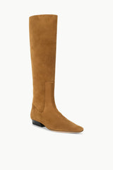 WALLY FLAT BOOT TAN SUEDE
