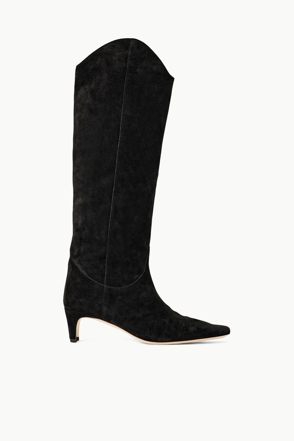 WESTERN WALLY BOOT BLACK SUEDE