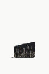 CARMELLA BEADED CLUTCH NYC SKYLINE