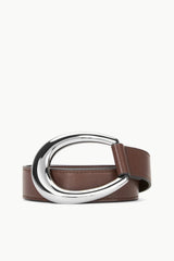 30MM WRAP BELT MAHOGANY SILVER