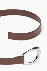 30MM WRAP BELT MAHOGANY SILVER