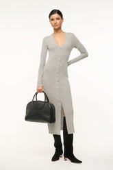 SHOKO CASHMERE SWEATER HEATHER GREY