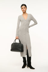SHOKO CASHMERE SWEATER HEATHER GREY