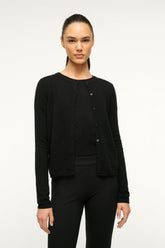 MIDNIGHT CASHMERE CARDIGAN BLACK