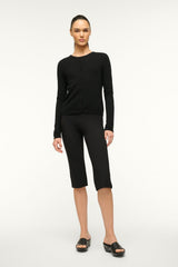 MIDNIGHT CASHMERE CARDIGAN BLACK