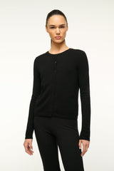 MIDNIGHT CASHMERE CARDIGAN BLACK