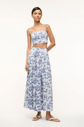 PROCIDA SKIRT BLUE TOILE