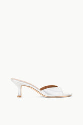 BRIGITTE MULE SILVER SATIN
