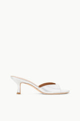 BRIGITTE MULE SILVER SATIN