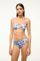 JO BALCONETTE BIKINI TOP BLUE TOILE