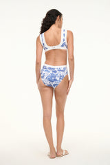 DOLCE ONE PIECE BLUE TOILE