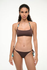 LAIRD BIKINI TOP DARK CHOCOLATE