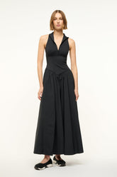 CREVASSE MAXI DRESS BLACK