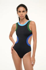 DOLCE ONE PIECE BLACK COLORBLOCK