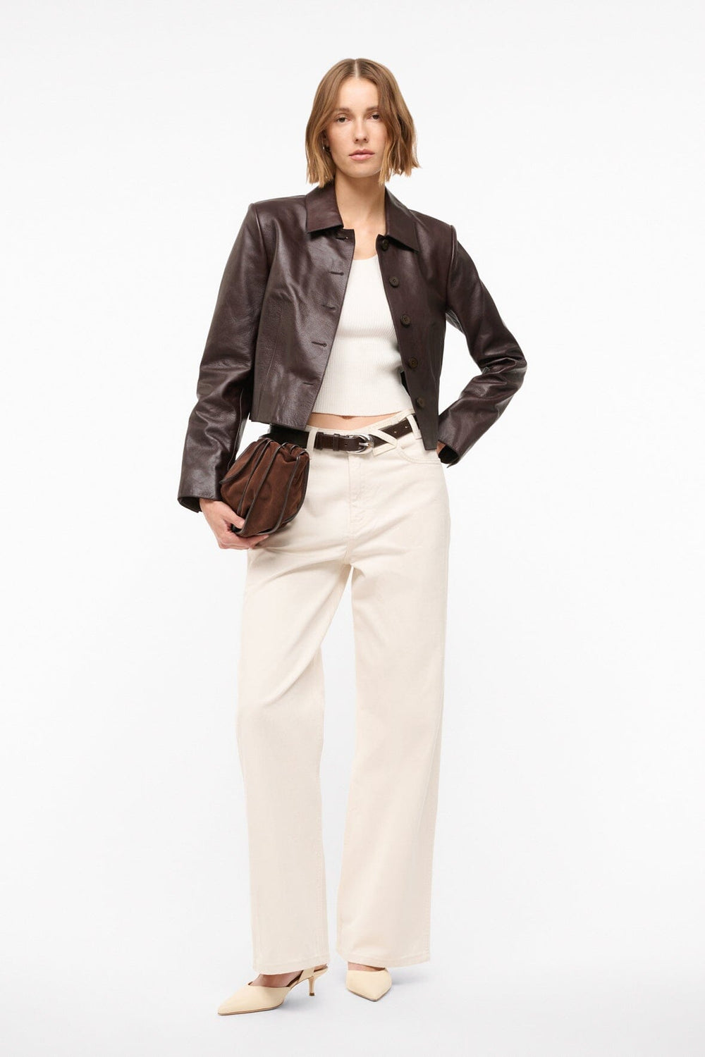 LEATHER MARINO JACKET TIRAMISU
