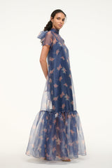 CALLUNA DRESS BOTANICAL NAVY