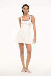 WELLS MINI SPORT DRESS IVORY BLACK