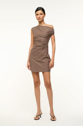 PHARE MINI DRESS DARK OAK MICRO STRIPE
