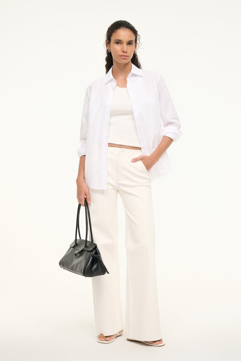ALINE LEATHER PANTS IVORY