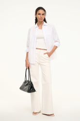 ALINE LEATHER PANTS IVORY