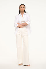 ALINE LEATHER PANTS IVORY