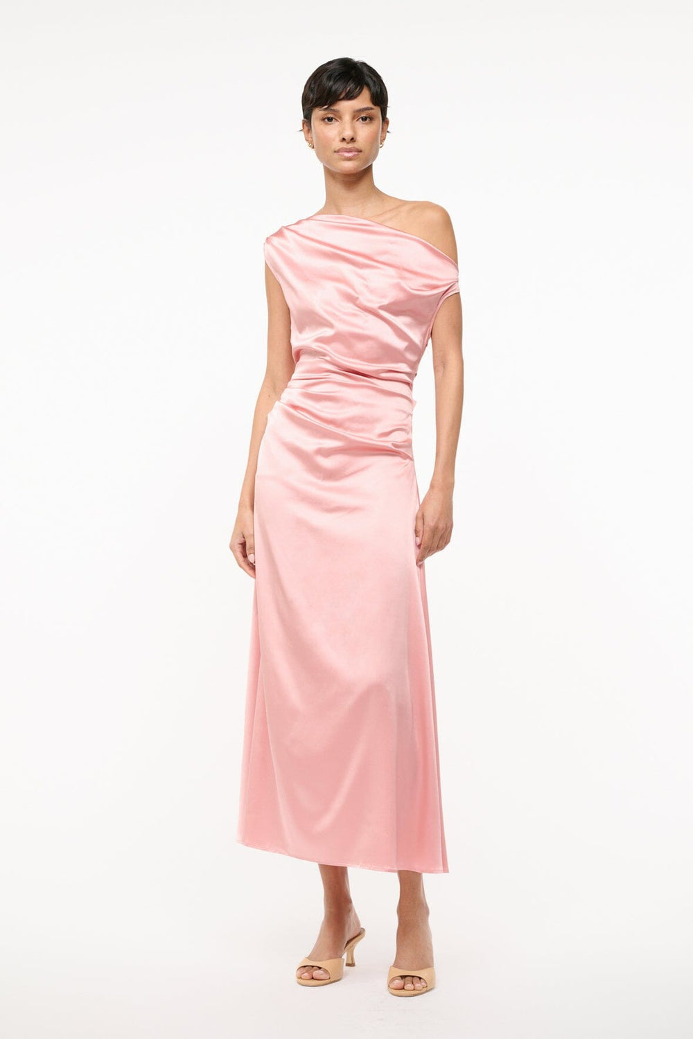 PHARE SILK DRESS ROSE