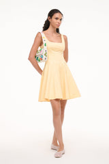 WELLS MINI DRESS PALE HONEY
