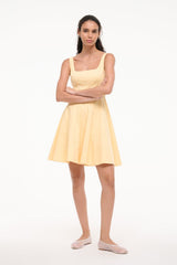 WELLS MINI DRESS PALE HONEY