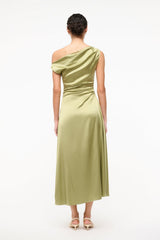 PHARE SILK DRESS MOSS
